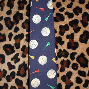 EUC BRANDLESS MENS GOLF TIE ("POWER SHOT 1")
